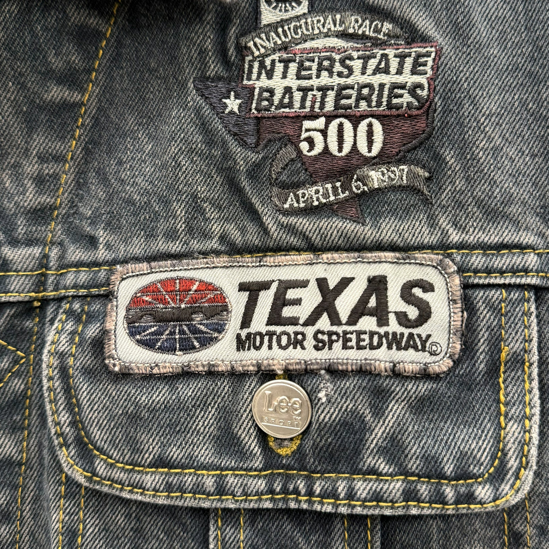 【Used & Vintage】【Lee SPORT】NASCAR レーシングワッペン レオパード柄 デニムジャケット