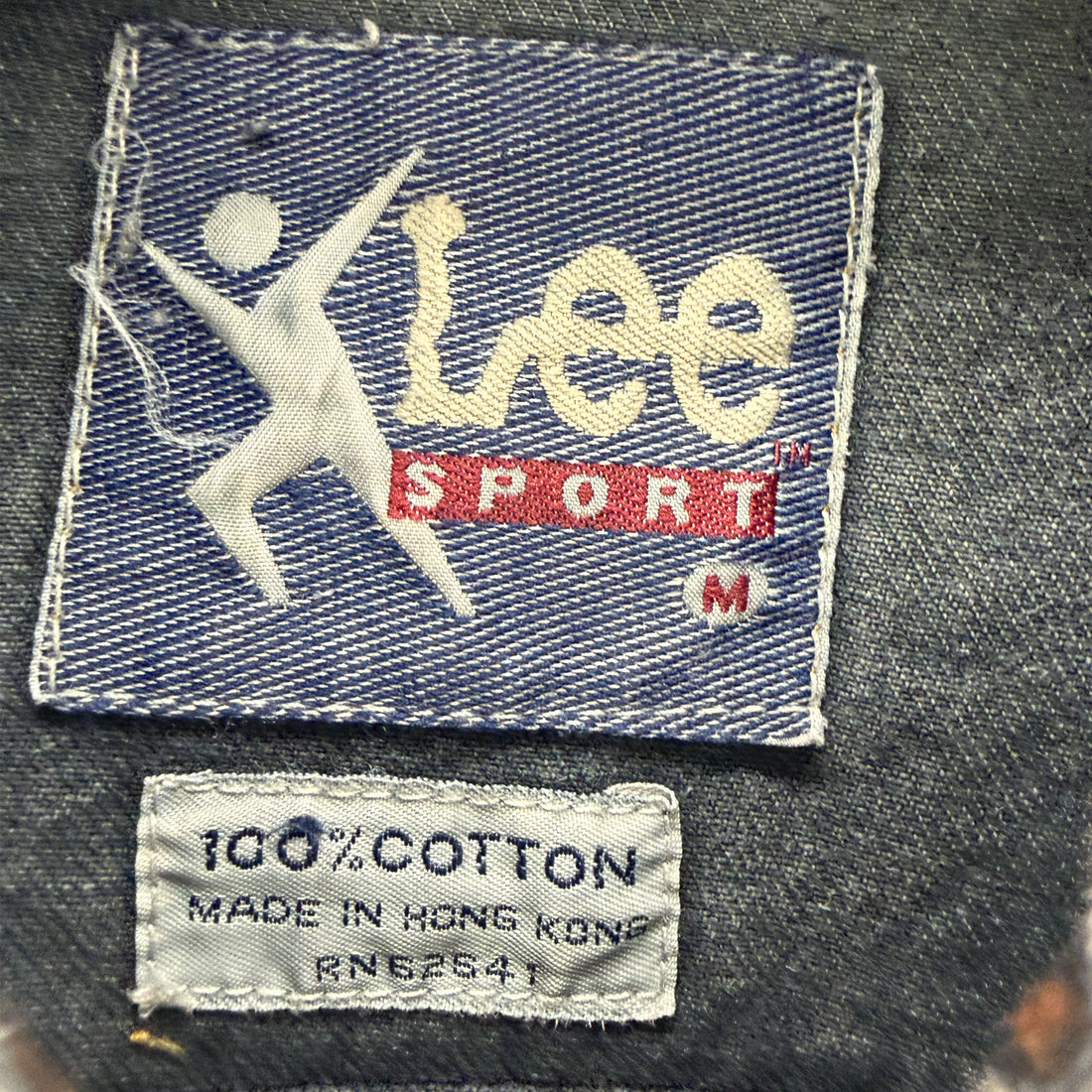 【Used & Vintage】【Lee SPORT】NASCAR レーシングワッペン レオパード柄 デニムジャケット