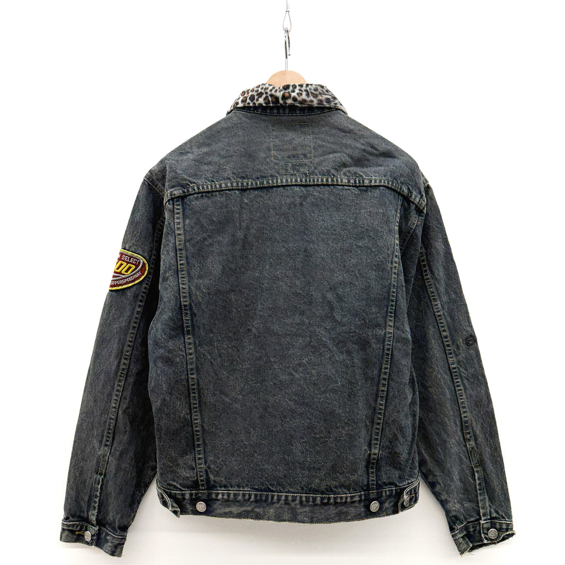 【Used & Vintage】【Lee SPORT】NASCAR レーシングワッペン レオパード柄 デニムジャケット