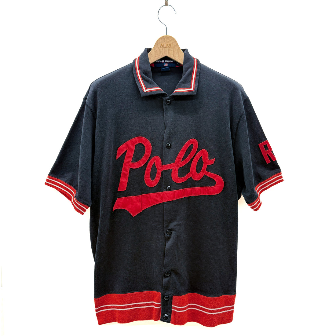 【USED&Vintage】【POLO SPORT RALPH LAUREN】ベースボールシャツ 22 ブラック