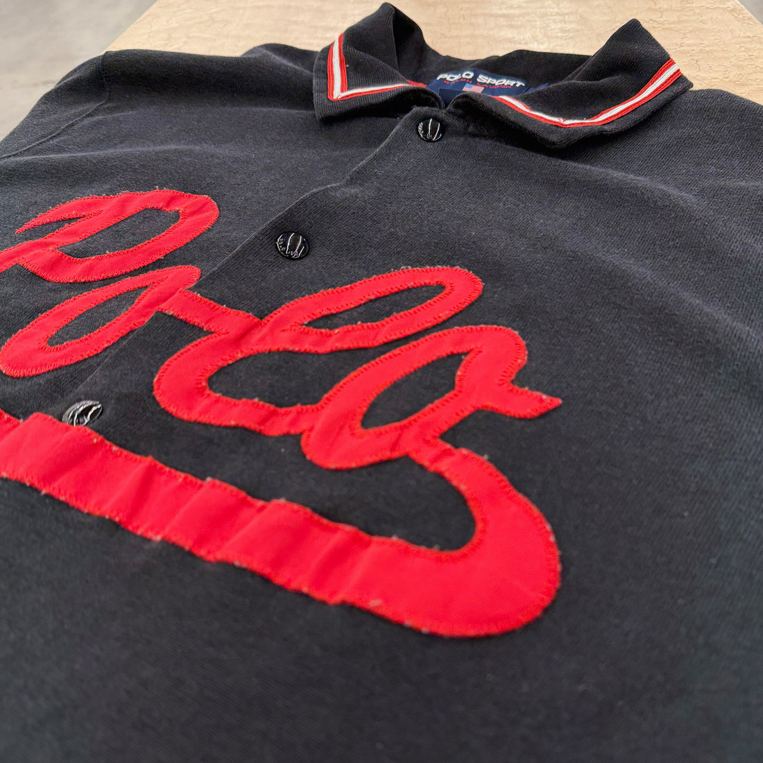 【USED&Vintage】【POLO SPORT RALPH LAUREN】ベースボールシャツ 22 ブラック